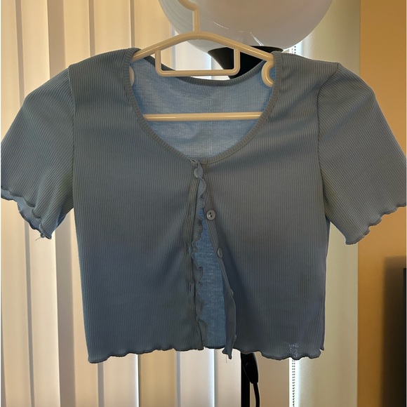 SHEIN, Blue Crop Top - Picture 1 of 1